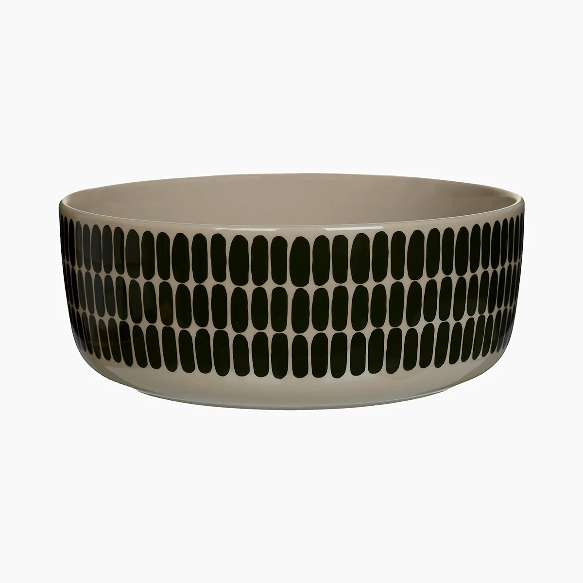 Marimekko Alku Brown/Green Serving Bowl 3 Marimekko Alku Brown/Green Serving Bowl