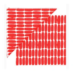 Marimekko Alku White / Red Cocktail Napkins