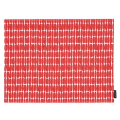 Marimekko Alku White / Red Acrylic-Coated Placemat