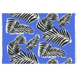 Marimekko Babassu Blue Acrylic-coated Cotton Fabric