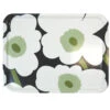 Marimekko Black / Green Unikko Large Tray