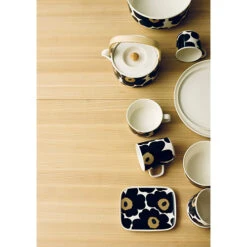 Marimekko Unikko Black Serving Bowl