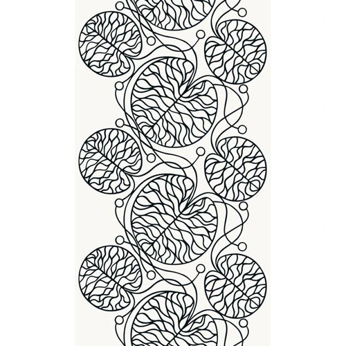 Marimekko Bottna Black / White Upholstery Fabric 5 Marimekko Bottna Black / White Upholstery Fabric - Image 3