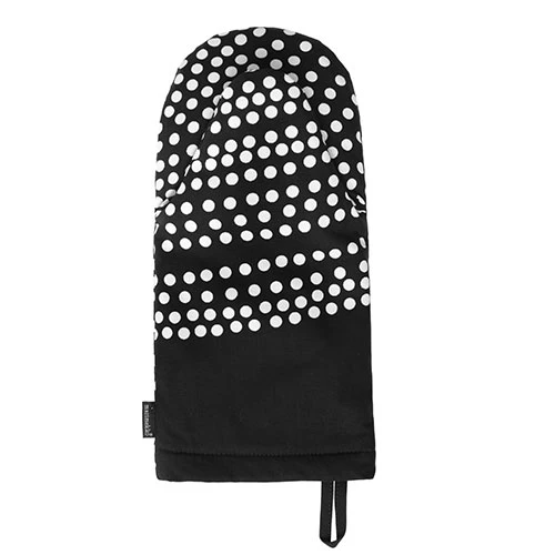 Marimekko Fokus Black/White Oven Mitt 4 Marimekko Fokus Black/White Oven Mitt - Image 2