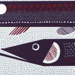 Marimekko Hauki White / Plum / Red Cutting Board -Marimekko marimekko hauki white plum red chopping board 71