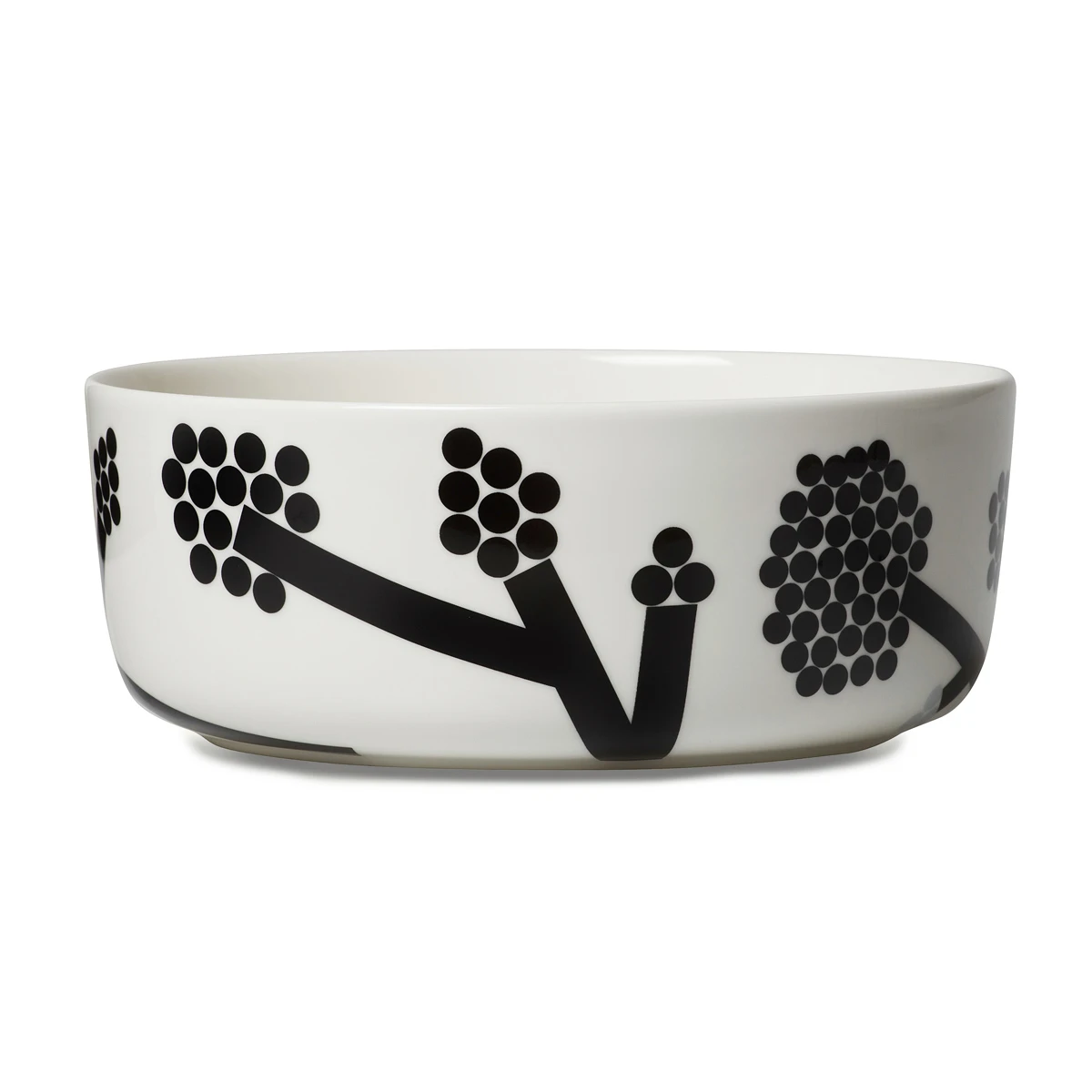 Marimekko Hortensie Black/White Serving Bowl 4 Marimekko Hortensie Black/White Serving Bowl - Image 2