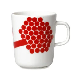 Marimekko Hortensie Red Mug -Marimekko marimekko hortensie red pink mug 37