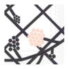 Marimekko Hortensie White/Black/Pink Lunch Napkins -Marimekko marimekko hortensie white black pink lunch napkins 45