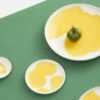 Marimekko Iso Unikko White / Spring Yellow Dinner Plate -Marimekko marimekko iso unikko white spring yellow dinner plate 37
