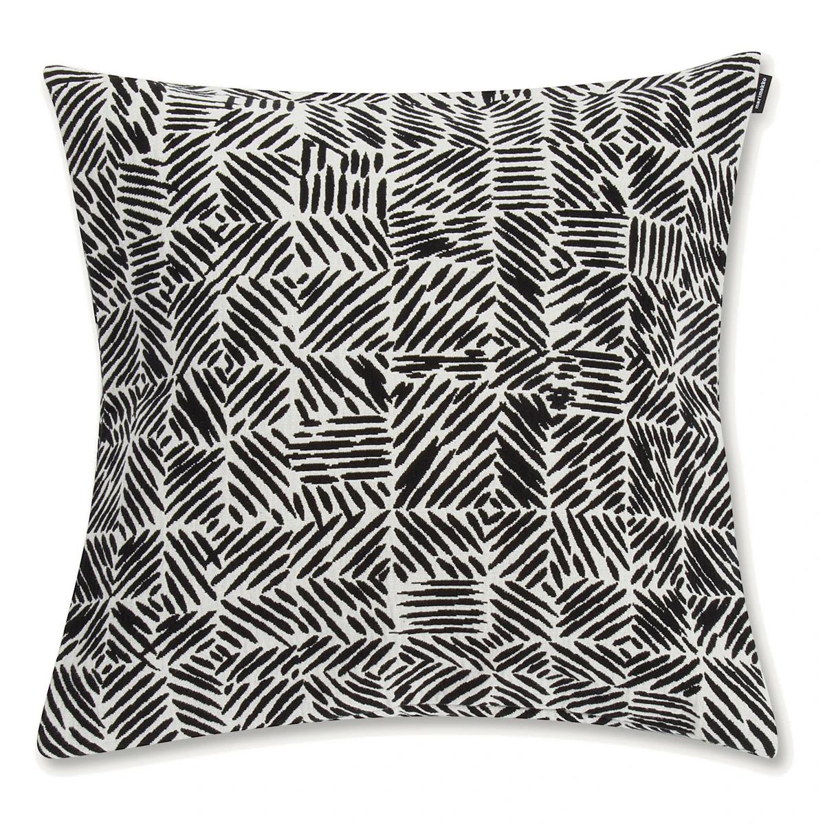 Marimekko Juustomuotti Black / Ivory Medium Throw Pillow 4 Marimekko Juustomuotti Black / Ivory Medium Throw Pillow - Image 2