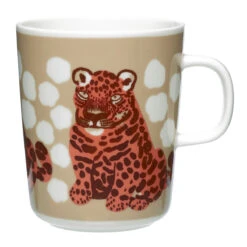 Marimekko Kaksoset Beige / Apricot / White Mug