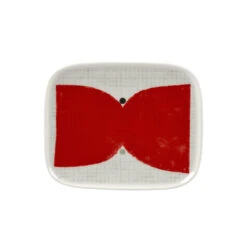 Marimekko Kalendi White / Red / Green Small Plate