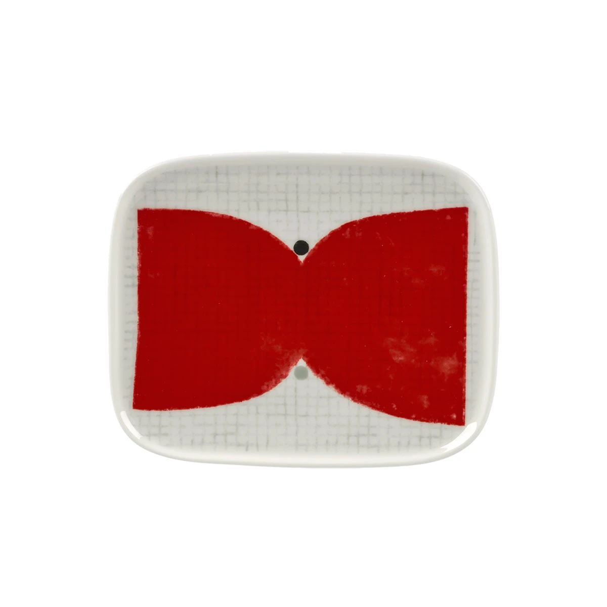 Marimekko Kalendi White / Red / Green Small Plate 3 Marimekko Kalendi White / Red / Green Small Plate