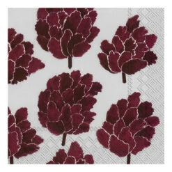 Marimekko Kapykukka Grey / Bordeaux Lunch Napkins