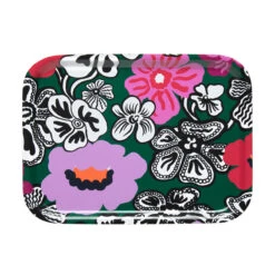 Marimekko Kaukokaipuu Green / Multi Small Tray