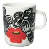 Marimekko Kaukokaipuu White / Red / Lilac Mug