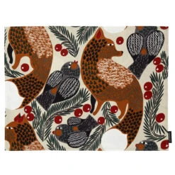 Marimekko Ketunmarja Greige / Multi Acrylic-coated Cotton Placemat