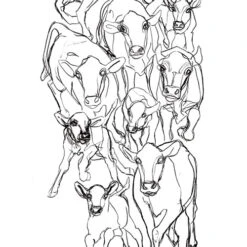 Marimekko Kevätjuhla Black/White Fabric Repeat