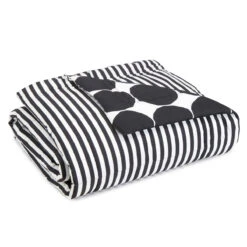Marimekko Kivet Black / Ajo Black Reversible Throw