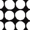 Marimekko Kivet White/Black Upholstery Fabric