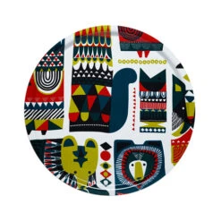 Marimekko Kukkuluuruu Multicolor Large Round Tray