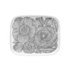 Marimekko Geranium White/Grey Small Plate -Marimekko marimekko kurjenpolvi white grey small plate 53