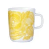 Marimekko Geranium White/Yellow Mug -Marimekko marimekko kurjenpolvi white yellow mug 49
