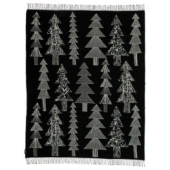 Marimekko Kuusikossa Black / White Blanket