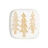 Marimekko Kuusikossa Small White & Gold Square Plate -Marimekko marimekko kuusikossa small white gold square plate 27