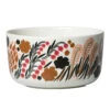 Marimekko Letto White / Brown / Pink Soup / Cereal Bowl