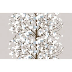 Marimekko Lumimarja Grey / Blue Acrylic-coated Cotton Fabric