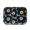 Marimekko Mini Unikko Blue / Peach Small Tray -Marimekko marimekko mini unikko blue peach tray 27