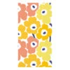 Marimekko Mini Unikko Yellow / Peach / White Buffet Napkins -Marimekko marimekko mini unikko yellow peach white buffet napkins 12