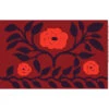 Marimekko Naamio Red Sateen Fabric Repeat