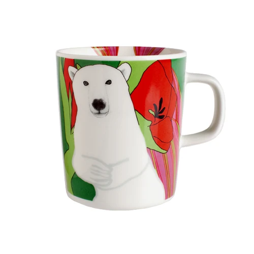 Marimekko Nanuk Green/Red/White Mug 3 Marimekko Nanuk Green/Red/White Mug
