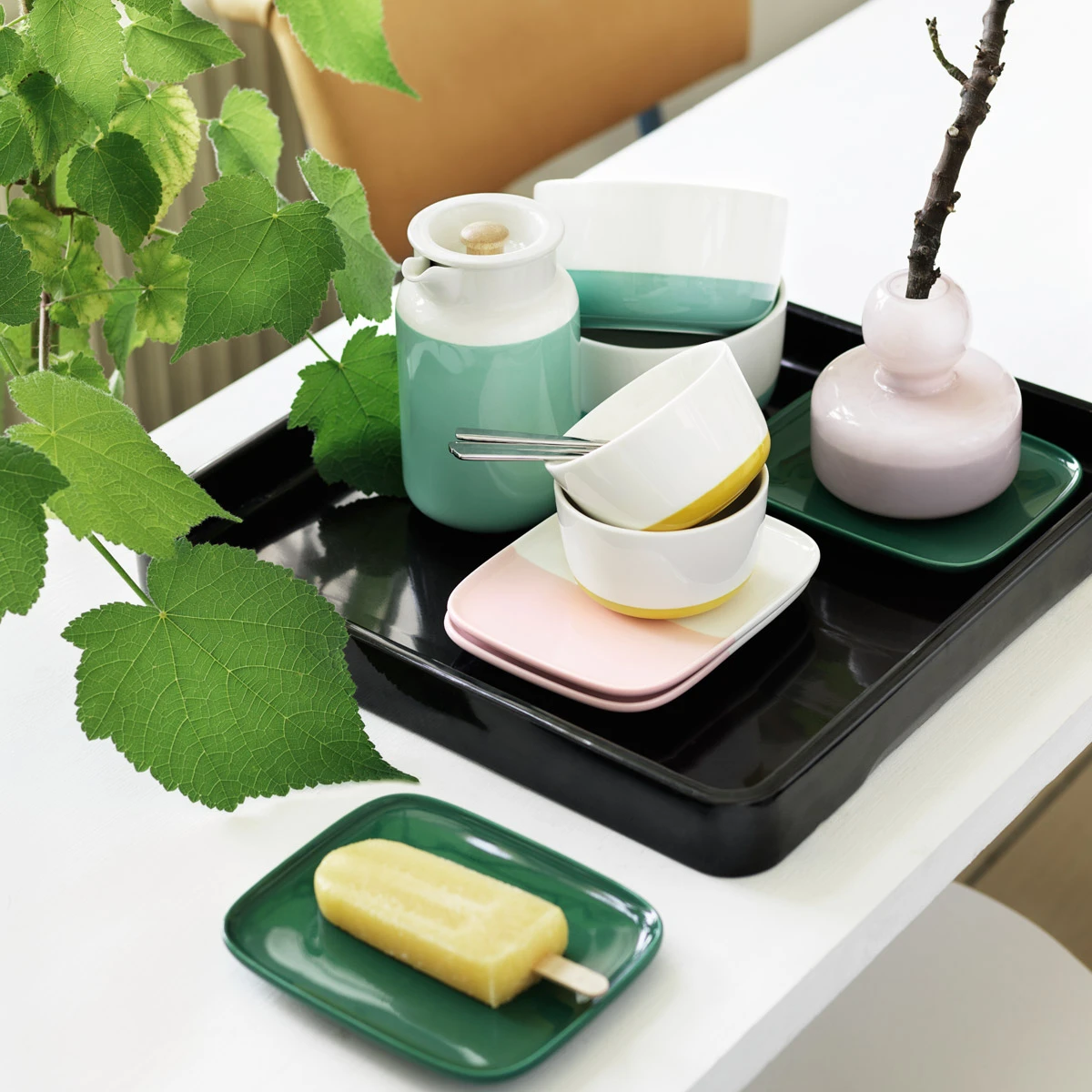 Marimekko Oiva Green Small Plate 4 Marimekko Oiva Green Small Plate - Image 2