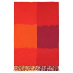 Marimekko Ostjakki Orange / Burgundy Blanket -Marimekko marimekko ostjakki orange burgundy blanket 40