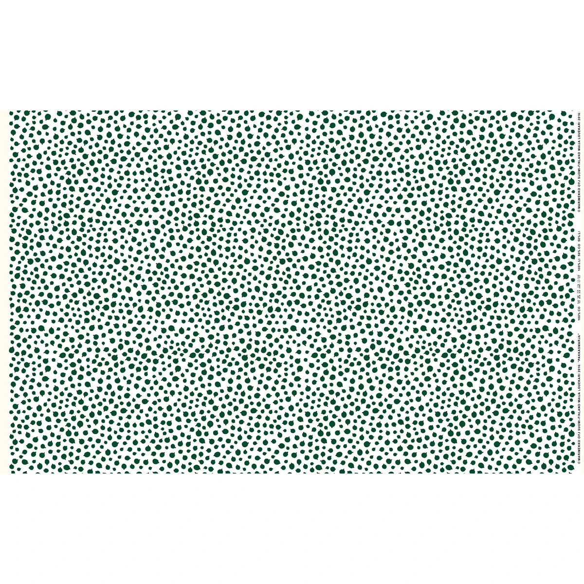 Marimekko Pakkasmarja White / Green Panama Fabric 3 Marimekko Pakkasmarja White / Green Panama Fabric