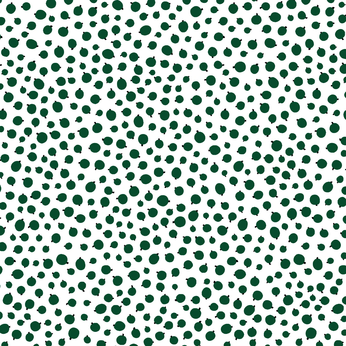 Marimekko Pakkasmarja White / Green Panama Fabric 4 Marimekko Pakkasmarja White / Green Panama Fabric - Image 2