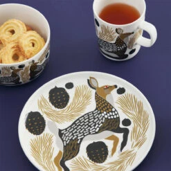 Marimekko Peura Brown / Grey / Black Bowl