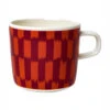 Marimekko Piekana Orange / Burgundy Coffee Cup -Marimekko marimekko piekana orange burgundy coffee cup 20