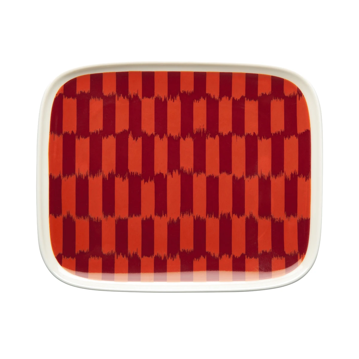 Marimekko Piekana Orange / Burgundy Small Plate 3 Marimekko Piekana Orange / Burgundy Small Plate