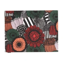 Marimekko Pieni Siirtolapuutarha Orange Acrylic-Coated Cotton Placemat