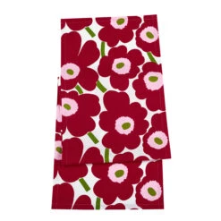 Marimekko Pieni Unikko 2 White/Cherry Table Runner