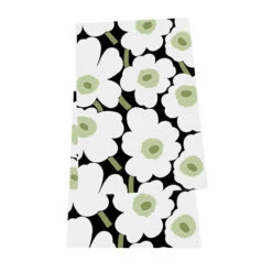 Marimekko Pieni Unikko Black/Green Table Runner