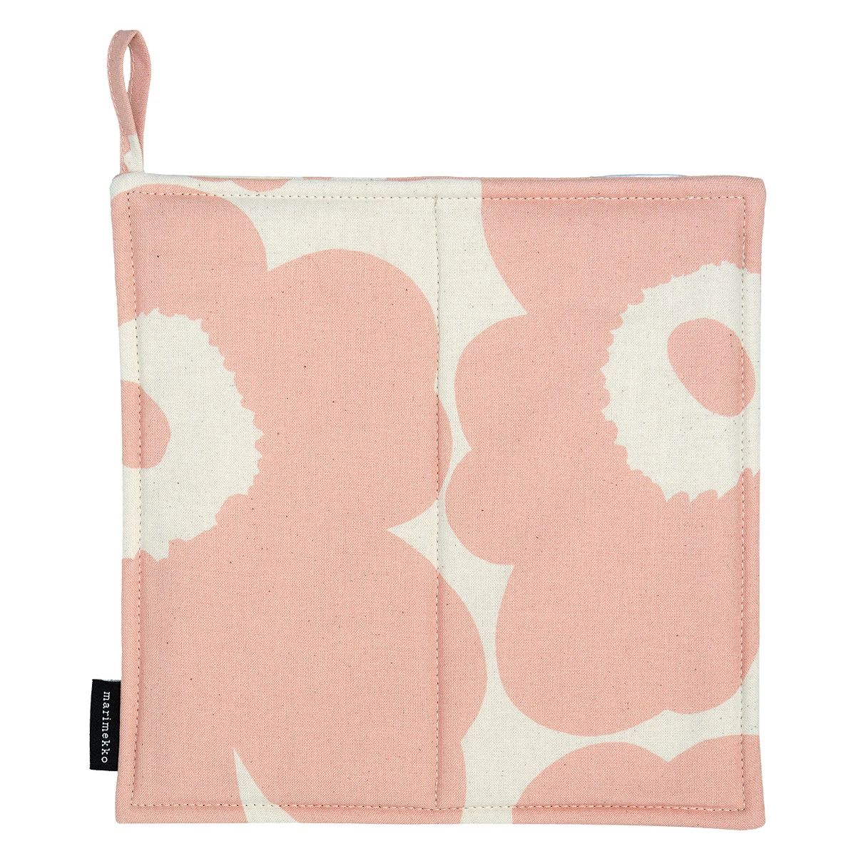 Marimekko Pieni Unikko Cotton / Peach Pot Holder 4 Marimekko Pieni Unikko Cotton / Peach Pot Holder - Image 2