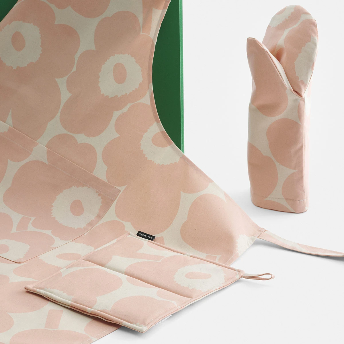 Marimekko Pieni Unikko Cotton / Peach Pot Holder 3 Marimekko Pieni Unikko Cotton / Peach Pot Holder