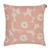 Marimekko Pieni Unikko Cotton / Peach Throw Pillow