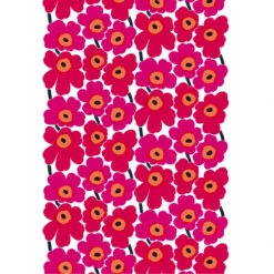Marimekko Pieni Unikko Red Acrylic-Coated Fabric -Marimekko marimekko pieni unikko red acrylic coated fabric 42