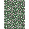 Marimekko Pieni Unikko White / Green / Pink Cotton Fabric